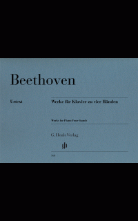 beethoven l.v. - obras para piano a 4 manos - urtext