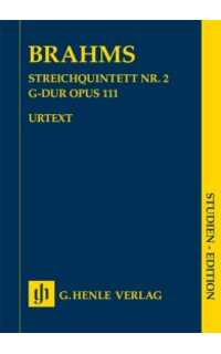 brahms j. - quinteto nº2 sol m (pt) 2v/2va/vc - op.111 (bolsillo) urtext