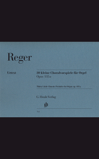reger m. - pequeños preludios corales (30) organo op.135a urtext -