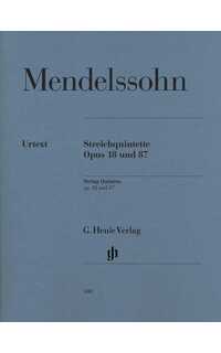 mendelssohn f. - quintetos (pt) 2v/2va/vc - op.18/87 urtect -