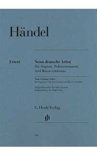 handel g.f. - arias alemanas (9) soprano urtext