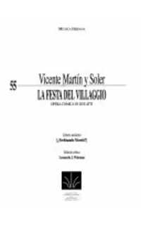 martin y soler v. - la festa del villaggio