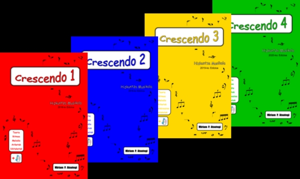 de prado atxutegi m. - crescendo 4 profesor (euskera) +cd hizkuntza musikala