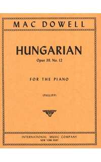 macdowell e. - hungarian op.39/12