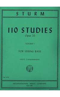 sturm. - estudios (110) op. 20 . v.1 contrabajo