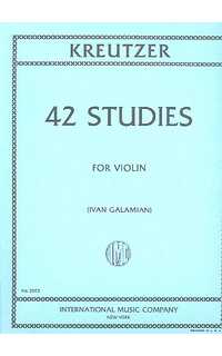 kreutzer r. - estudios (42) -violin - rev. galamian