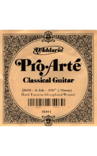 cuerda guitarra clasica - d´addario 5ª tension alta j4605