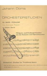 doms j. - orchesterstudien fur bassposaune