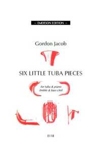 jacob g. - pequeñas piezas(6)treble & bass clef - tuba y piano -