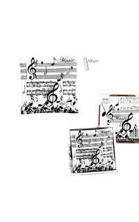 regalo - cenicero con motivos musicales