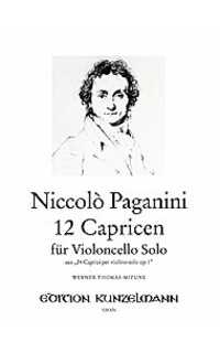 paganini n. - caprichos (12) violonchelo