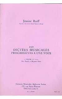 rueff j. - dictados musicales progresivos a 1 voz (250) 2º