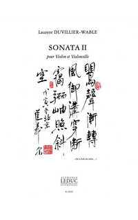duvillier-wable l. - sonata ii para violin y violoncello
