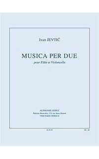 jevtic i. - musica per due flauta y violoncello