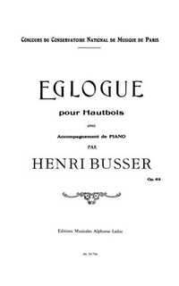 busser h. - egloga - op.63