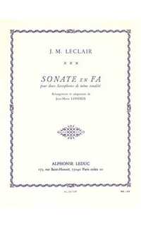 leclair j.m. - sonata fa -