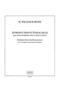 karlins w. - introduccion y pasacalle (2 sax alto o tenor y p)