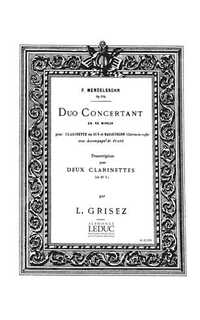 mendelssohn f. - duo concertante re m - op.114
