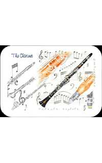 regalo - mantelito individual de clarinetes