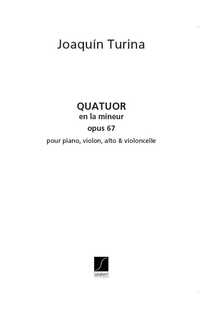turina j. - cuarteto la m op.67 (score+pt) 2v/va/vc -