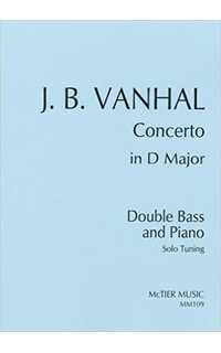 vanhal j.b. - concierto re m -cb/p