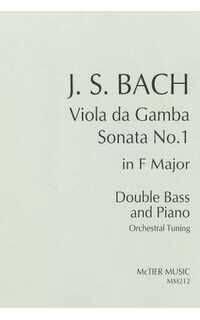 bach j.s. - sonata nº1 fa m original para viola de gamba -cb/p