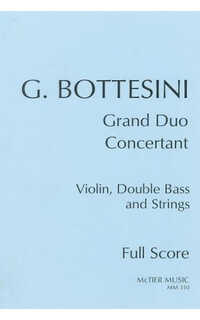 bottesini g. - gran duo concertante ( v/cb/strings )