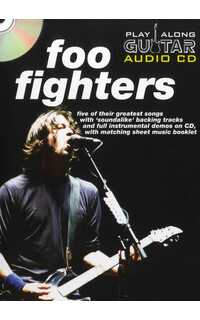 foo fighters - play along guitar audio cd + partitura (tablatura)