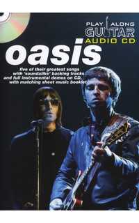 oasis - play along guitar audio cd + partitura (tablatura)