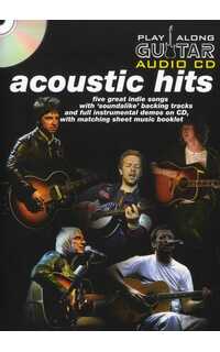 album - acoustic hits play along guitar audio cd + partitura (tablatura)