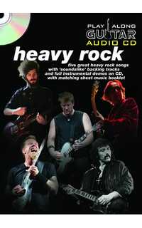 album - heavy rock play along guitar audio cd + partitura (tablatura)