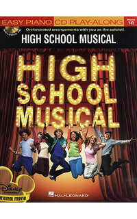 high school musical (easy piano) play-along +cd original movie