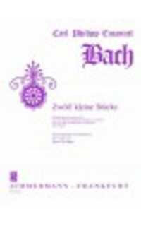 bach c.p.e. - pequeñas piezas wv81 ( 12) 2flautas y continuo