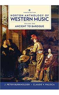 palisca - norton anthology of western music v.1º (8ª edicion) ancient to baroque *ingles*