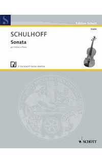 schulhoff e. - sonata violin op.7 wv24