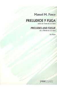 ponce m. - preludios y fugas tema de bach (piano)