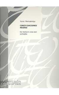montsalvatge x. - cinco canciones negras