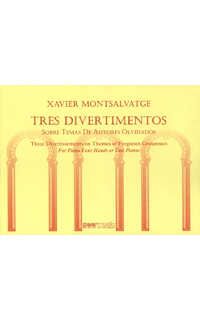montsalvatge x. - divertimentos (3) piano a 4 manos o 2 pianos