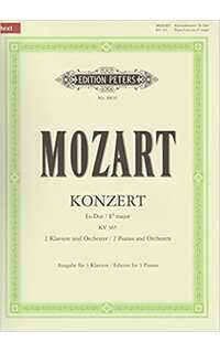 mozart w.a. - concierto nº10 mib m con cadencias - kv.365