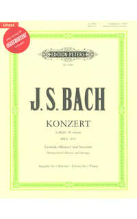 bach j.s. - concierto re m (+cd) - bwv.1052