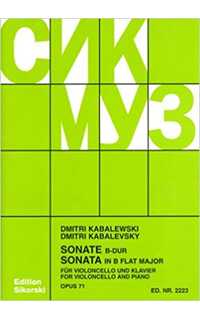 kabalevsky d. - sonata sib m op.71 violoncello y piano) ed.sikorski