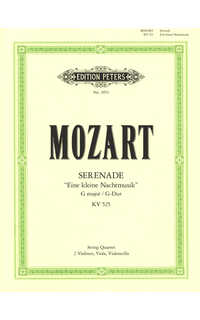 mozart w.a. - pequeña serenata nocturna 2v/va/vc/cb - kv.525