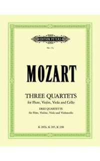 mozart w.a. - cuartetos (3) (pt) fl/v/va/vc -