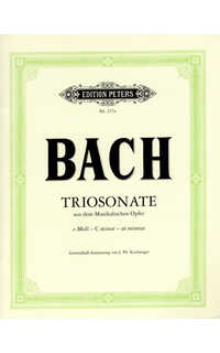 bach j.s. - trio sonata do m (sc+pt) +cd 2v(fl)p -