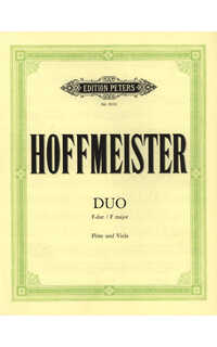 hoffmeister f.a.- duo viola y flauta fa m