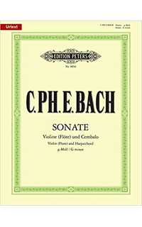 bach c.p.e. - sonata sol m (+cd) -