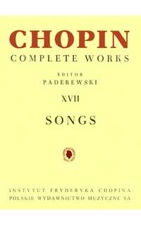 chopin f. - canciones paderewski -