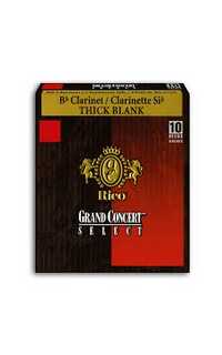 caña clarinete -rico gran concert thick blank 3 1/2