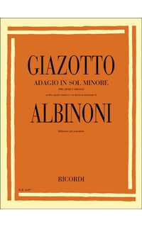 albinoni t. - adagio sol m - piano