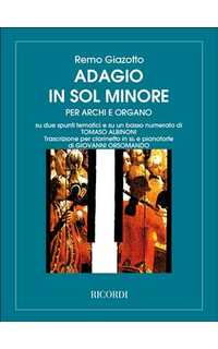 albinoni t. - adagio sol m - (cl/p)